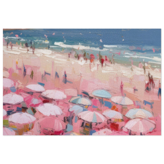 Beach Jigsaw Puzzle (500/1000-Piece) - Aesthetic Coastal Scene