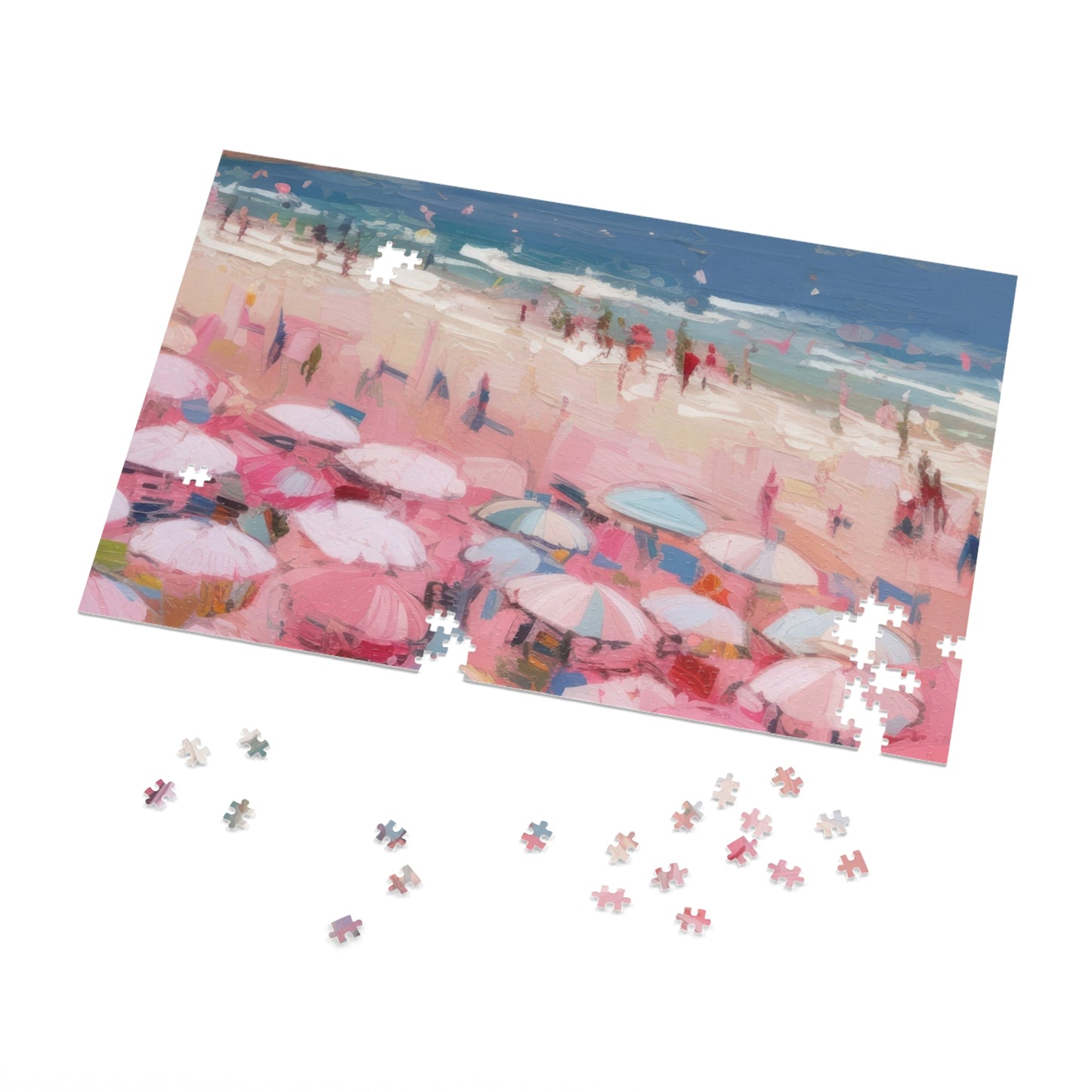 Beach Jigsaw Puzzle (500/1000-Piece) - Aesthetic Coastal Scene