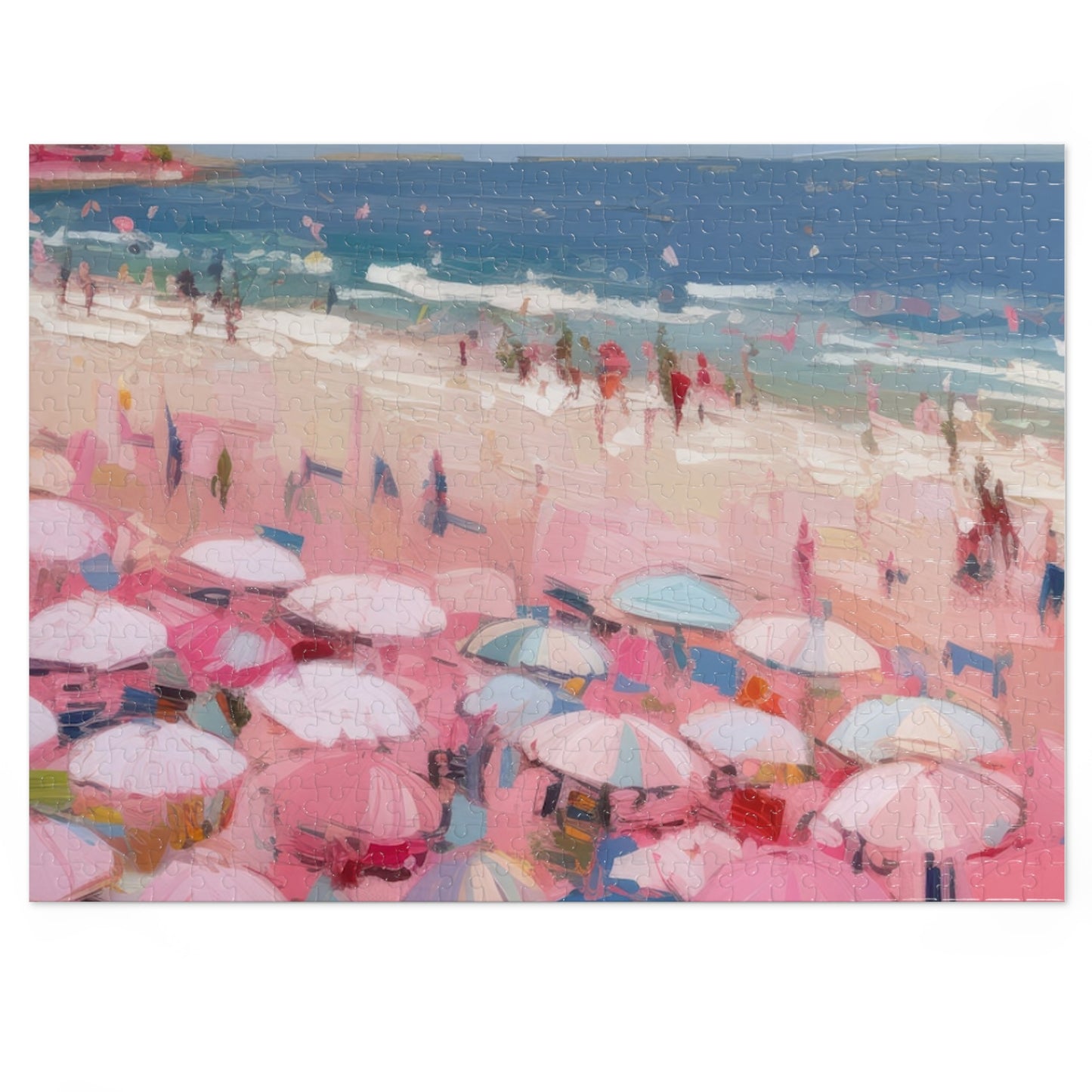 Beach Jigsaw Puzzle (500/1000-Piece) - Aesthetic Coastal Scene