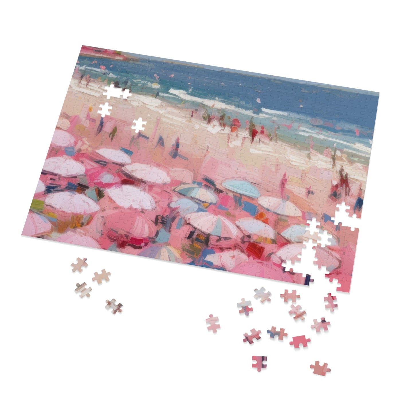 Beach Jigsaw Puzzle (500/1000-Piece) - Aesthetic Coastal Scene